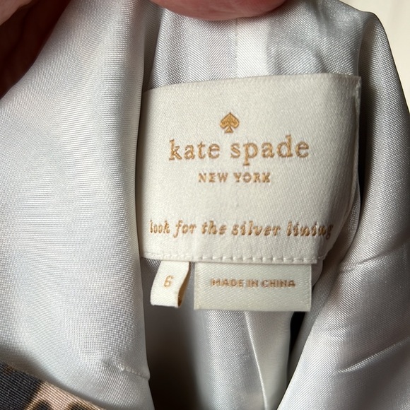 KATE SPADE Brown Leopard Print Dress Size 6 - Picture 3 of 13